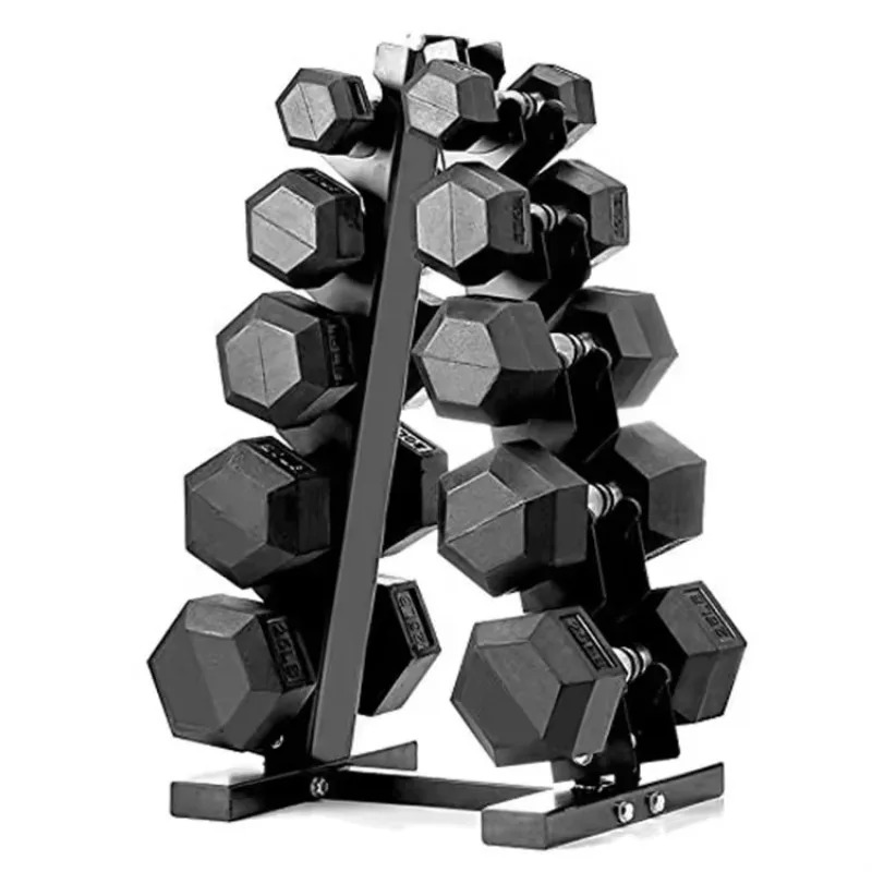 Home Gym Dumbbell Set - Пятиуровневая стальная стойка для гантелей, шестигранный