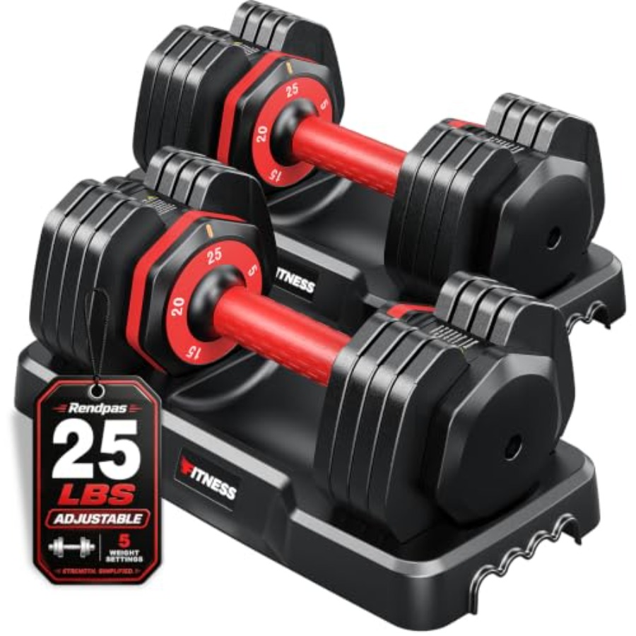Home Gym Dumbbell Set - Регулируемый набор гантелей, быстрорегулируемые свободные веса