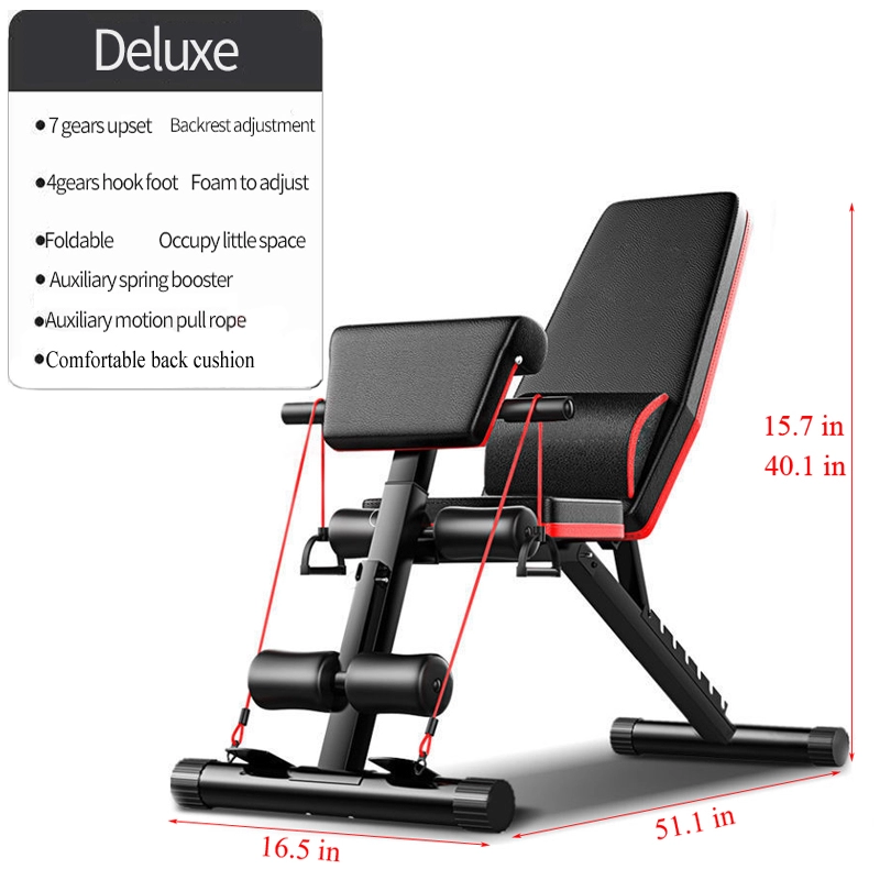 Home Gym Dumbbell Set - Популярный домашний тренажер: регулируемая складная скамья