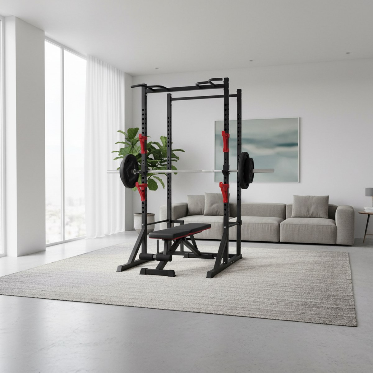 Регулируемая силовая стойка с  – обзор и цена Home Gym Equipments