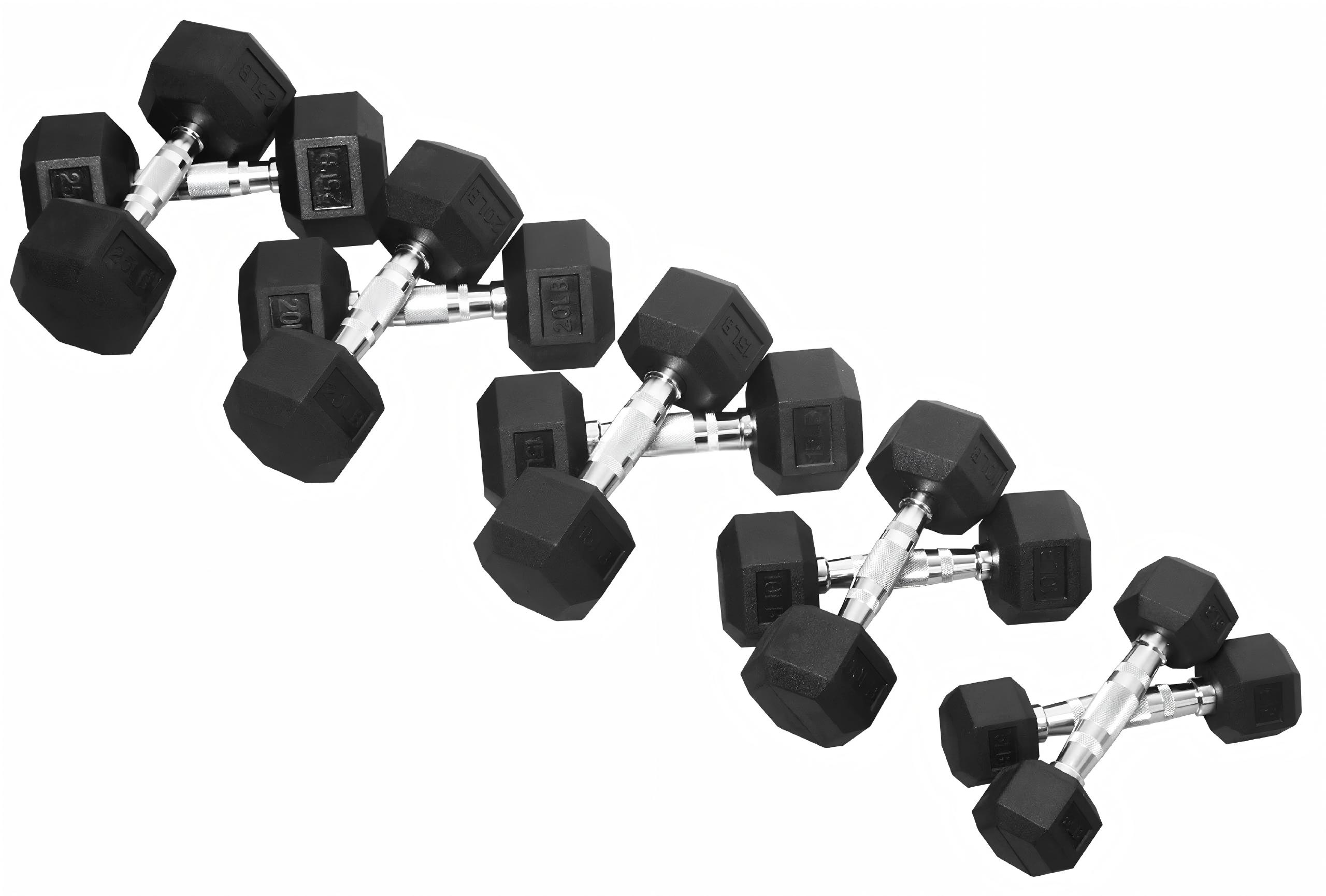 Гантели с резиновым покрытием  – обзор и цена Home Gym Dumbbell Set