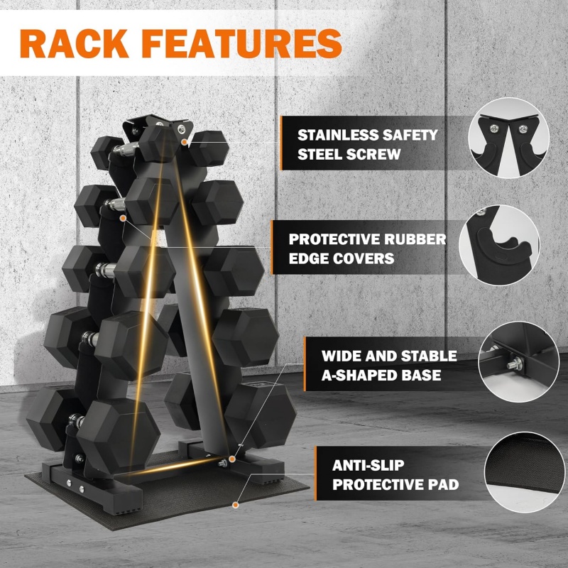 Набор гексагональных гантелей  – обзор и цена Home Gym Dumbbell Set