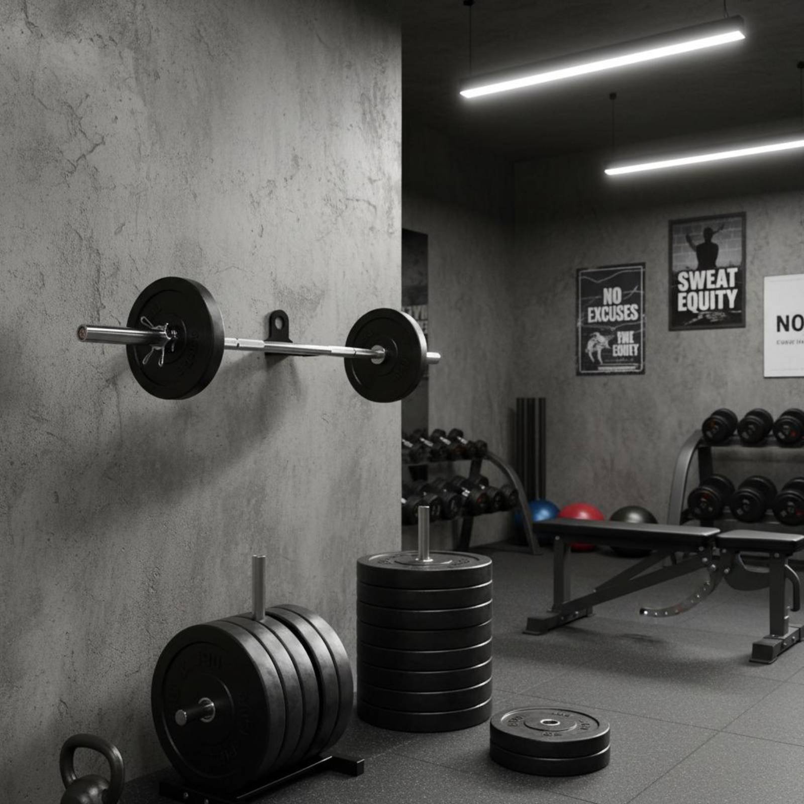 Настенный держатель для штанги – обзор и цена Home Gym Wall Mounted